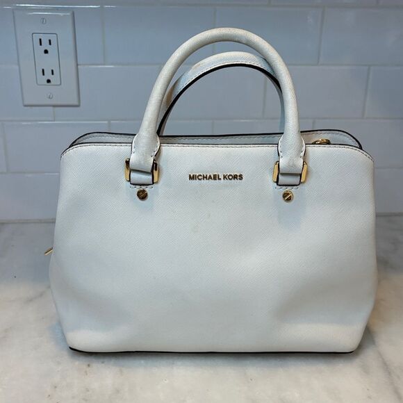 Michael Kors Savannah Medium Convertible Satchel Bag - Picture 2 of 16